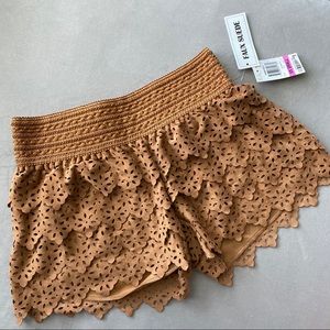 American Rag Laser-Cut Faux Suede Shorts